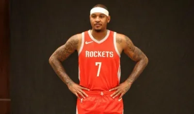 Carmelo Anthony, jugador de los Rockets. 