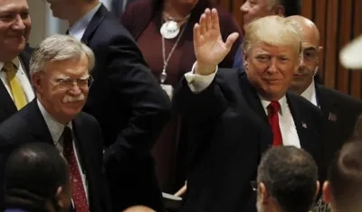 Donald Trump llega a la reunión de líderes internacionales en la sede de la ONU sobre el problema de las drogas.