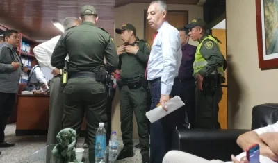 Momento de la retoma de la rectoría en la Universidad Metropolitana. 