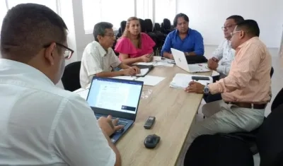 Junta de la ESE Hospital de Baranoa reunida este martes.