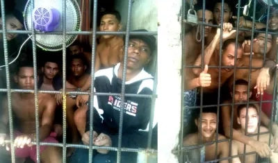 Esta foto muestra los calabozos de la Policía en Maicao.