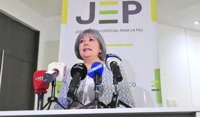 Patricia Linares, presidenta de la JEP.
