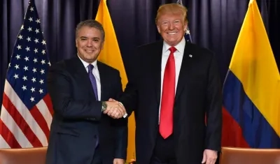 Reunión entre el Presidente Duque y el Presidente Trump.