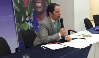 El viceministro de Política Criminal, Juan Francisco Espinosa.