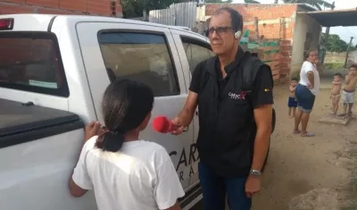 Édgar Fontalvo, antes del atraco en el barrio Los Ángeles.