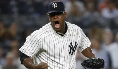 Luis Severino, lanzador de los Yankees. 