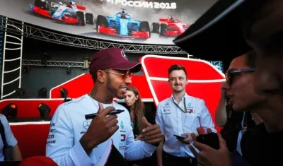 Lewis Hamilton, piloto de Formula Uno. 