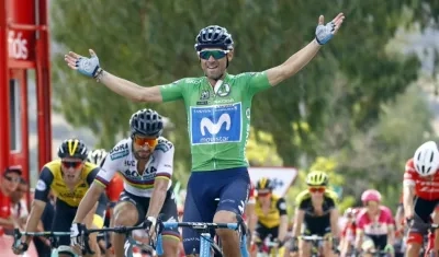Alejandro Valverde, ciclista español. 