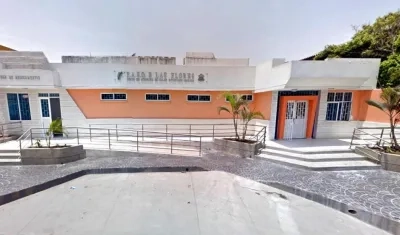 Paso del barrio Las Flores, a donde fue llevado el joven herido.