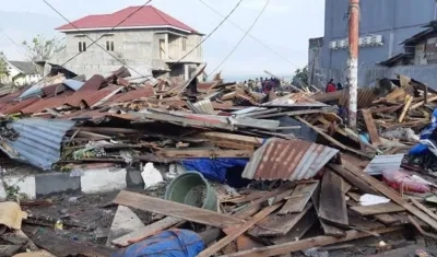 Viviendas destruidas. 