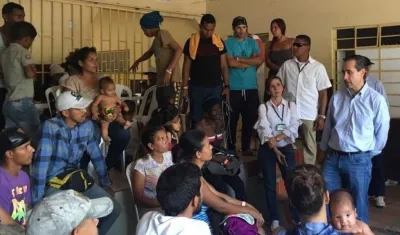 El vicepresidente del Banco Mundial (BM) para América Latina y el Caribe, Jorge Familiar, en su visita a Cúcuta.