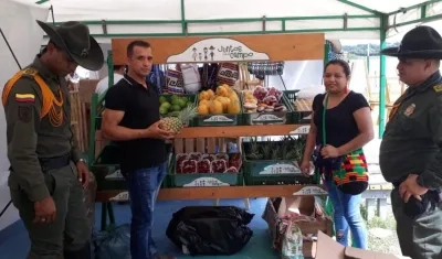 Stand de la Feria Verde de El Lago del Cisne.
