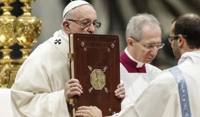 El Papa Francisco, hoy en la Misa de Año Nuevo