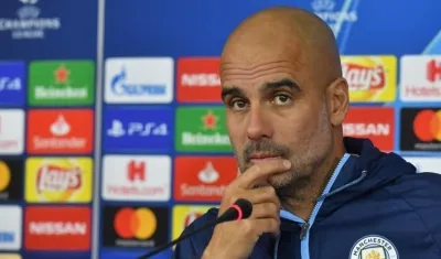 El español Pep Guardiola, entrenador del Manchester City.