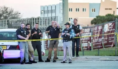 Lugar del tiroteo en la escuela de Parkland.