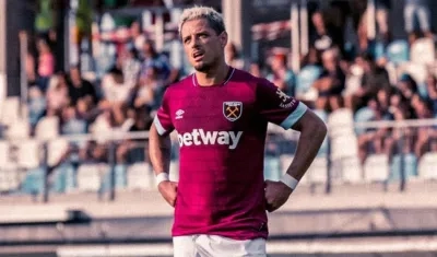 Javier Hernández, el 'Chicharito', delantero mexicano. 