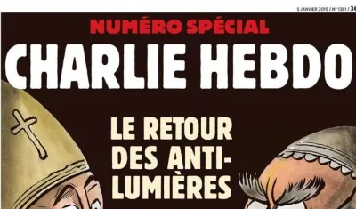 El título de la portada de Charlie Hebdo.