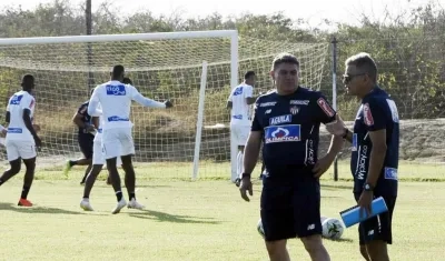 Luis Fernando Suárez y Luis Grau