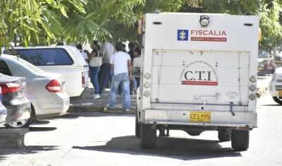 Llegada de la paletera a Medicina legal
