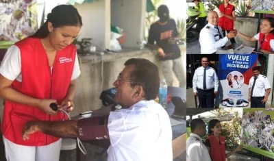 Imágenes de la campaña "Vuelve a casa con seguridad”.