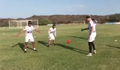 Uno de los momentos del neuroentrenamiento. 