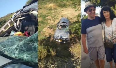Una pareja bogotana falleció debido al accidente provocado por un ataque de delincuentes.