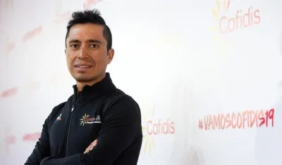 El ciclista colombiano Darwin Atapuma.