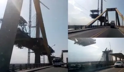 Así lucen las obras del nuevo Puente Pumarejo.