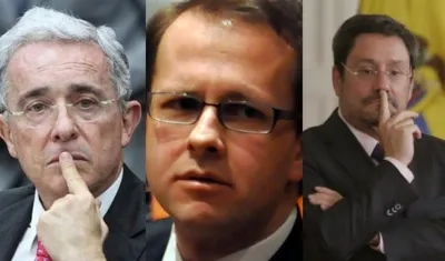 Álvaro Uribe, Andrés Felipe Arias y Francisco santos.