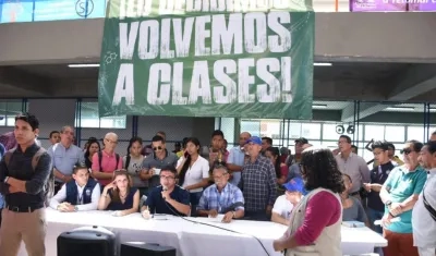 Votaciones en la Universidad del Atlántico. 
