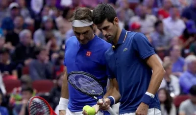 Roger Federer y Novak Djokovic, favoritos al título.  