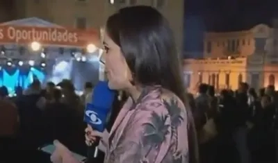 La presentadora Linda Palma.