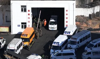 Imagen de la entrada a la mina de carbón.