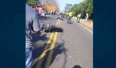 Lugar del accidente.
