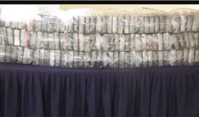 Los detenidos iban en una lancha con la droga.