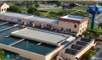 Vista aérea del acueducto de Barranquilla