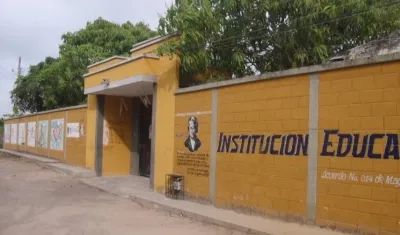 Institución Educativa del corregimiento de La Aguada.