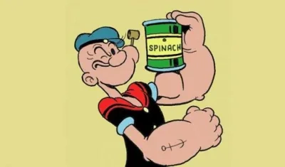 Caricatura de Popeye, el marino.