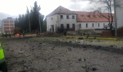 El panorama después del atentado. 