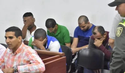 Los cinco indiciados por el caso.