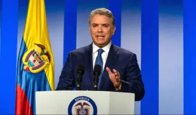 El Presidente Iván Duque.