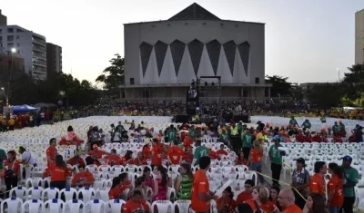 Plaza de la paz, en la previa del bando del 2018.