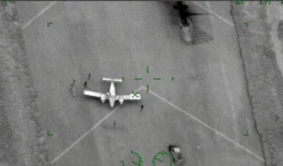 Avioneta interceptada.