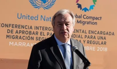 El secretario general de la ONU, Antonio Guterres