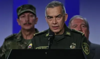 General Óscar Atehortúa, director nacional de la Policía.