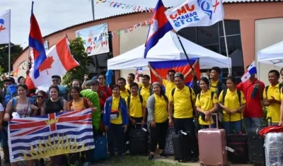 Peregrinos de Camboya y Canadá llegaron hoy a Panamá vía terrestre desde la vecina Costa Rica para participar en la Jornada Mundial de la Juventud (JMJ).