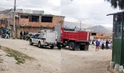 Momentos del allanamiento. 