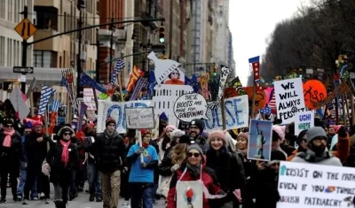 Imagen de la protesta.