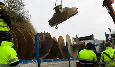 Los trabajos de rescate.