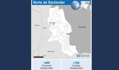 Según la OCHA, los combates se producen cerca de la escuela de la vereda La Primavera, en San Calixto.